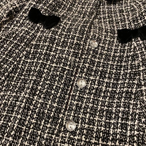 Nannette 2pc. Baby Girl Black & White Coat / Red Dress & Black Shoes - Picture 15 of 15